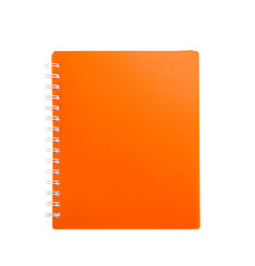 Stylish notebook on white background