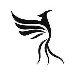phoenix bird black logo 