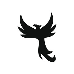 phoenix bird black logo 