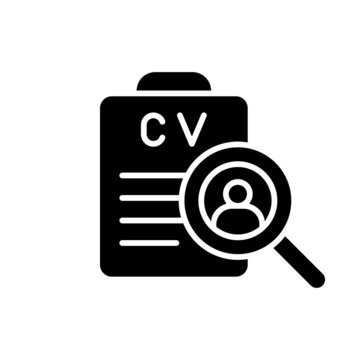 CV icon vector set. Resume illustration sign collection. user data user data.