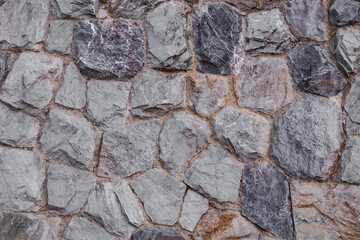 Rock background. old rough texture gray stone concrete display  material constructure backdrop. flat lay with free space for add text or products presentation.