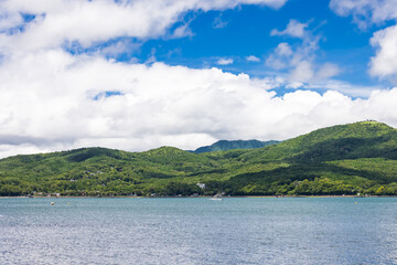 Fototapeta na wymiar (山梨県ｰ風景)夏の山中湖畔の風景１
