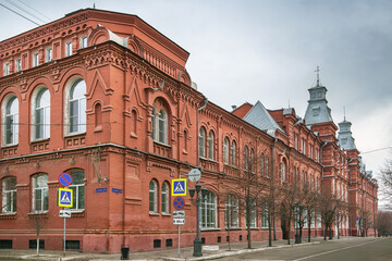 Fototapeta premium The building of the city council of Astrakhan, Russia