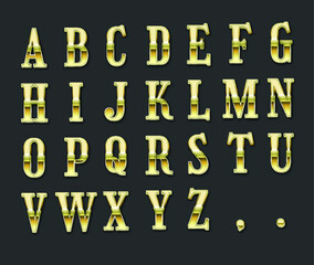 editable text effect golden luxury text style