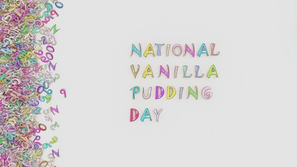 National vanilla pudding day