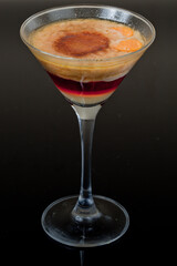 Txupito de foie y moscatel con frutos rojos