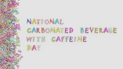 National carbonated beverage with caffeine day
