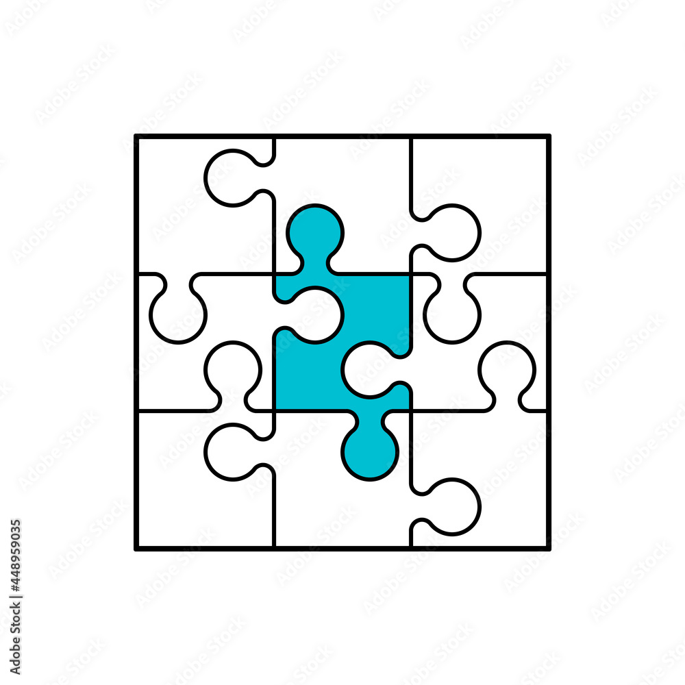 Aufkleber puzzle background pattern. many step circle business card. a lot of piece flat puzzle presentation. 