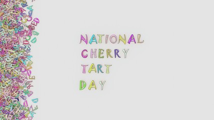 National cherry tart day