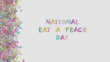 National eat a peach day