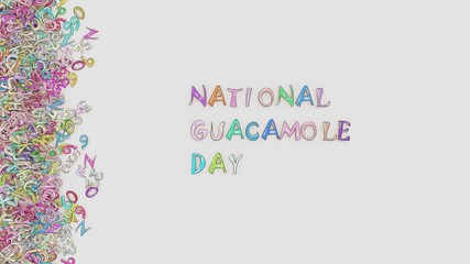 Fototapeta na wymiar National guacamole day