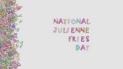 Obraz premium National julienne fries day