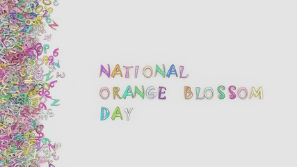 National orange blossom day