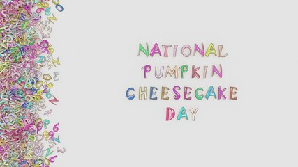 National pumpkin cheesecake day