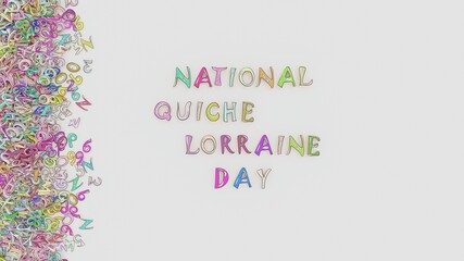 Obraz premium National quiche lorraine day
