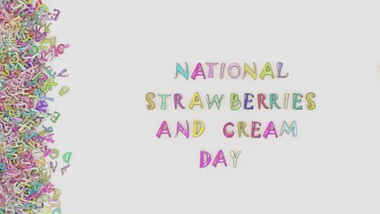 National strawberries and cream day