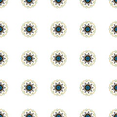 Seamless abstract geometrical pattern, colored digital illustration