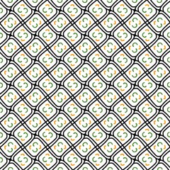 Abstract seamless geometrical pattern, digital illustration, background.