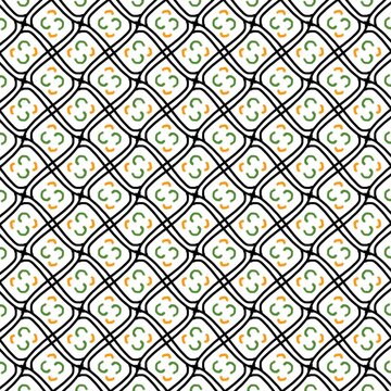 Abstract seamless geometrical pattern, digital illustration, background.