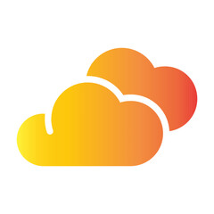 cloud flat gradient icon