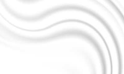 Premium Abstract Background Elegant white fabric pattern in white and gray tones. Simple textured gradient design. Waves overlap with modern concepts. space for textbooks, Website Banner Illustration