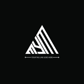 MYM letter logo creative design. MYM unique design
