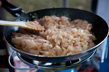 Elaboración de bacalao a la bizkaina para el concurso gastronómico de la Aste Nagusia (Semana...