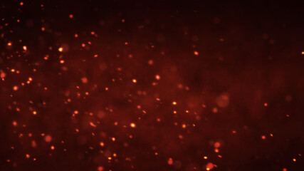 Fototapeta na wymiar 流れる火の粉の背景