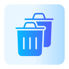 delete flat gradient icon