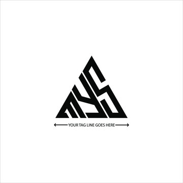 MYS letter logo creative design. MYS unique design