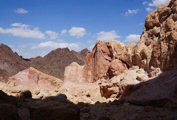 The  Amram Pillars mountain in south Israel 