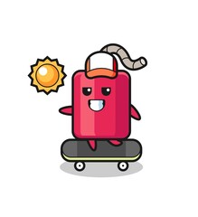 dynamite character illustration ride a skateboard