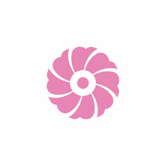 Beauty plumeria icon flowers design illustration Template