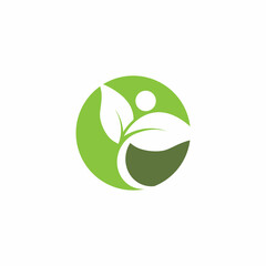 Leaf and Shutter Lens Aperture for Nature Photographer logo design inspiration