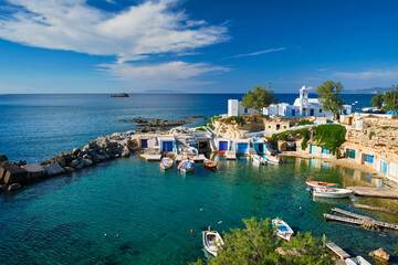 Mandrakia village in Milos island, Greece