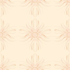 Flowers seamless pattern for children
