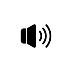Speaker icon vector. Volume button icon. Music icon vector illustration