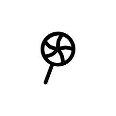 Obraz premium Lollipop Lolipop Food Vegetable Snack Yummy Monoline Symbol Icon Logo for Graphic Design UI UX and Website
