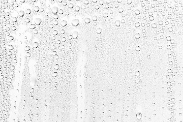 white background water drops on glass, abstract design overlay wallpaper