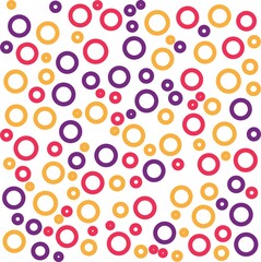 Colorful geometric circles background. Abstract pattern background. Shapes pattern. Colorful wrapping paper.