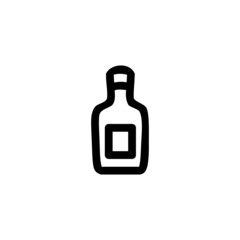 Bottle Sauce Food Vegetable Snack Yummy Monoline Symbol Icon Logo for Graphic Design UI UX and Website
