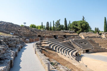 Fototapeta na wymiar ancient roman amphitheater