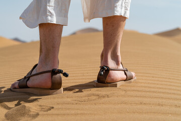 Footsteps in the desert