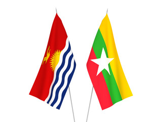 Myanmar and Republic of Kiribati flags