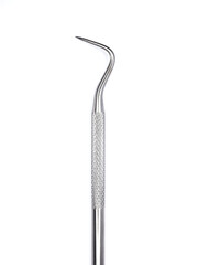 Dental instrument tool on white background.