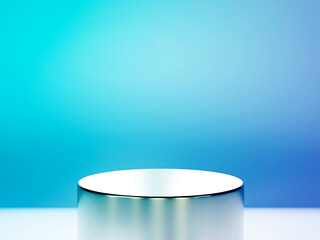 The podium is realistic. 3d rendering.