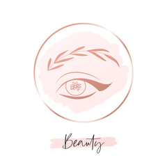Brows and lashes. Beauty social media highlight cover