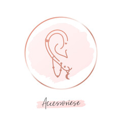 Jewelry, accessories beauty social media highlight cover