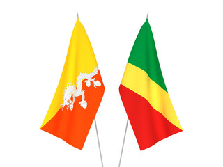 Kingdom of Bhutan and Republic of the Congo flags