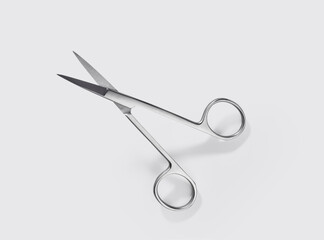 Surgical instrument on white background